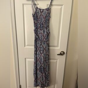 Faux wrap maxi dress